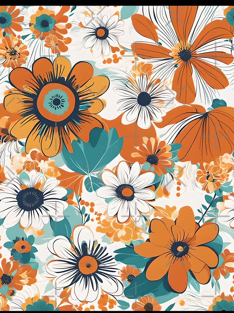 Boho groovy flowers by Ilikeiwantilove