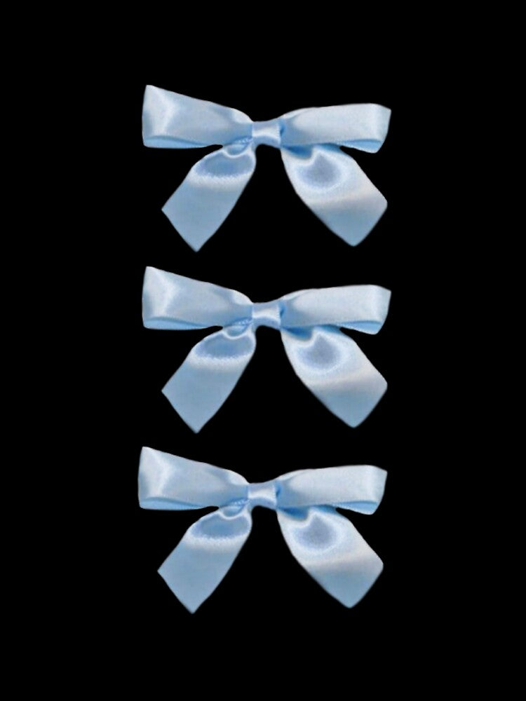 Coquette baby blue ribbon bows by Pixiedrop