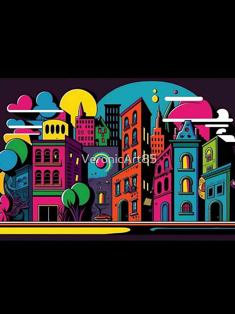 Pop art city landscape by VeronicArt85