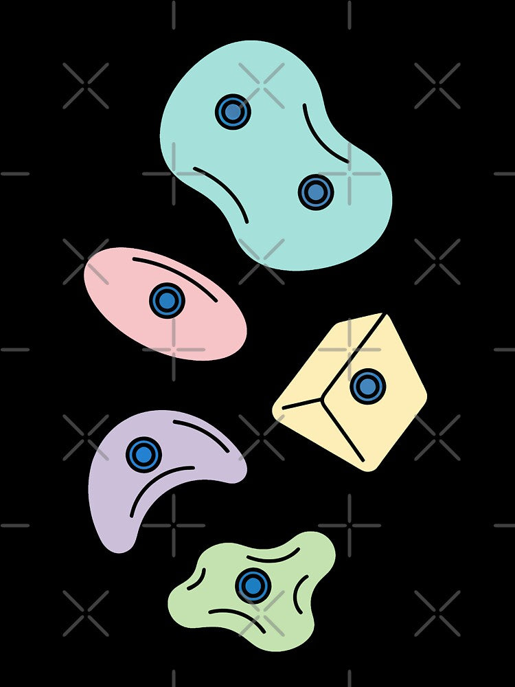 Colorful Rock Climbing Holds Bouldering Design by LuminOrb