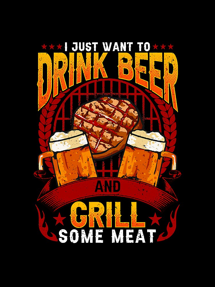 Bbq Drink Beer Casual Barbeque Grill by YesterDayCheck