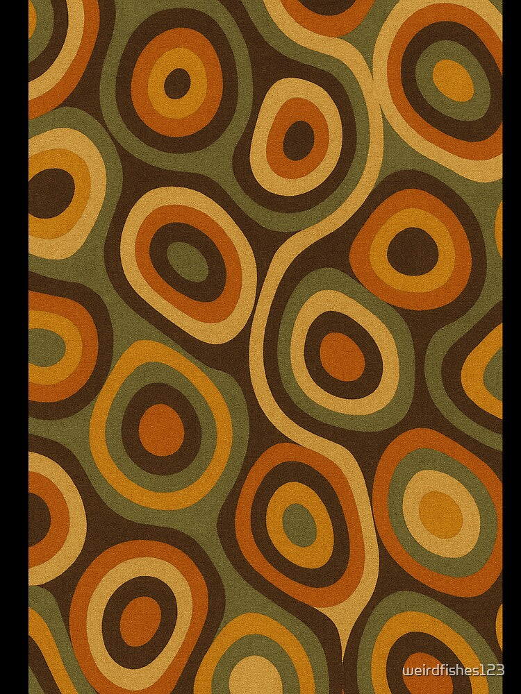 70s Psychedelic Retro Swirl Pattern by weirdfishes123