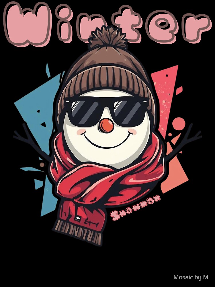 Frosty Urban Vibes Snowman by Mosaic by M