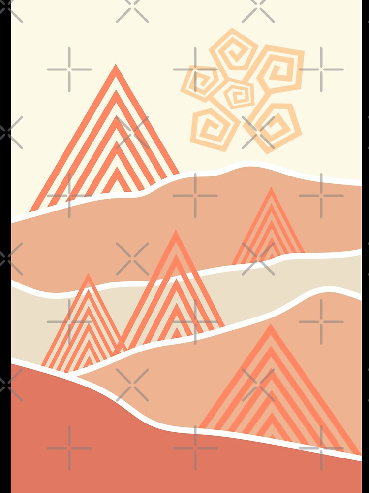 Boho landscape print by ArtInRhythm