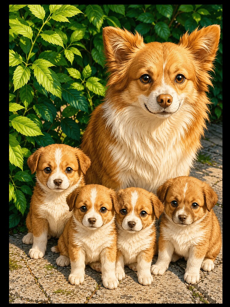 Justice for Wangwang “Mother Dog and Puppies” Memorial Animal Gift by MorningJoco