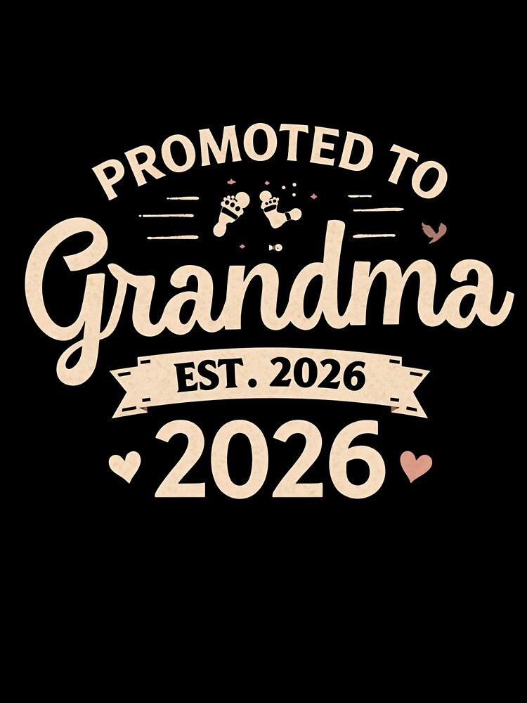 Promoted to Grandma est. 2026 Funny Pregnancy Announcement T-Shirt, Funny Shirt, Valentine Shirt gift by GAIDREDA