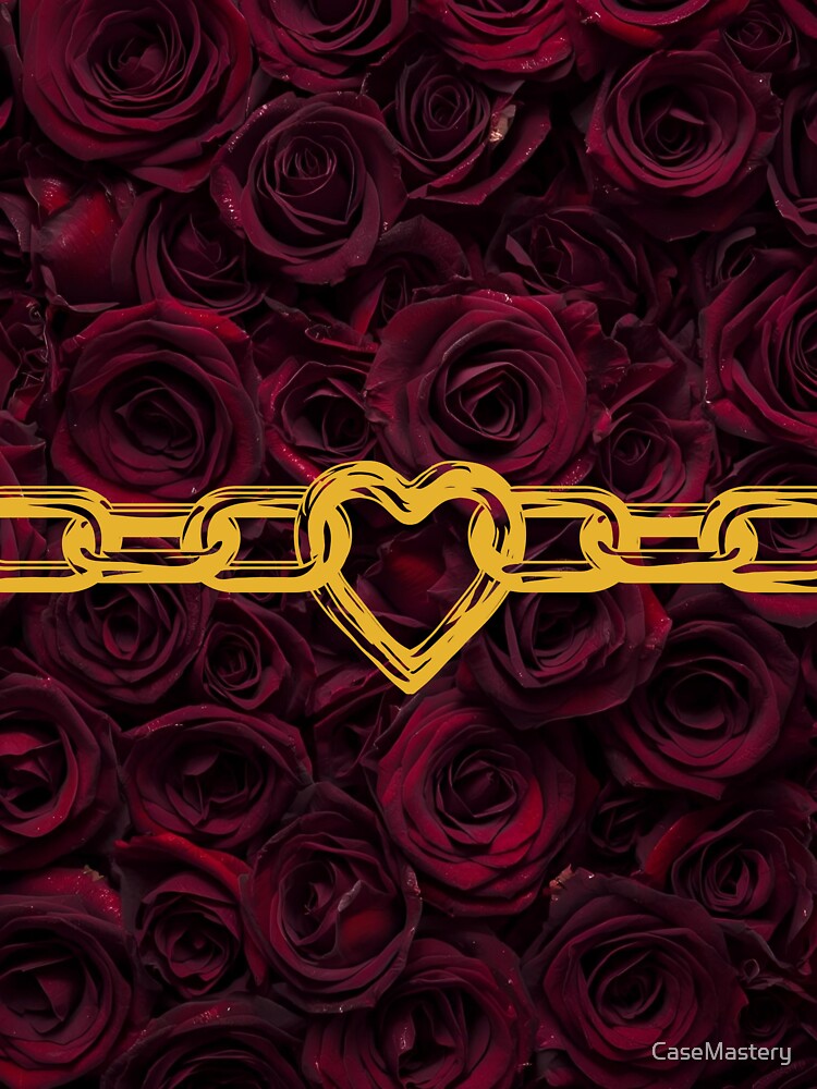 Red roses locked modern gothic roses by CaseMastery