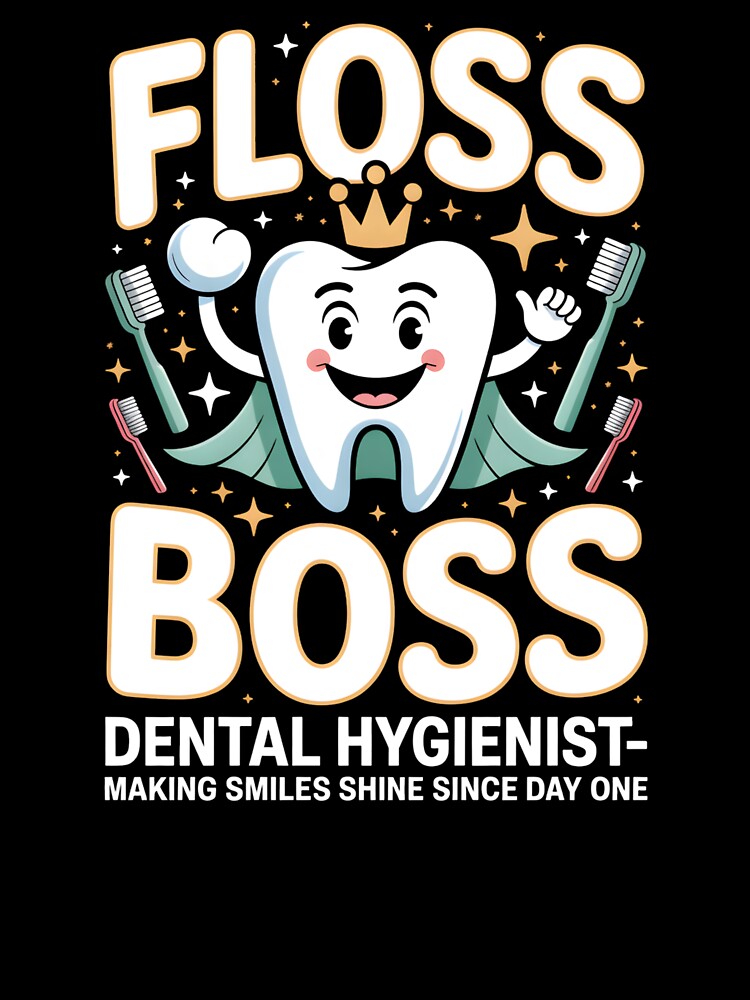 Floss Boss Dental Hygienist Making Smiles Shine Since Day One Shirt Funny Dental Gift Dental Hygienist Tee Dentist Office Shirt Her by CottonFirst