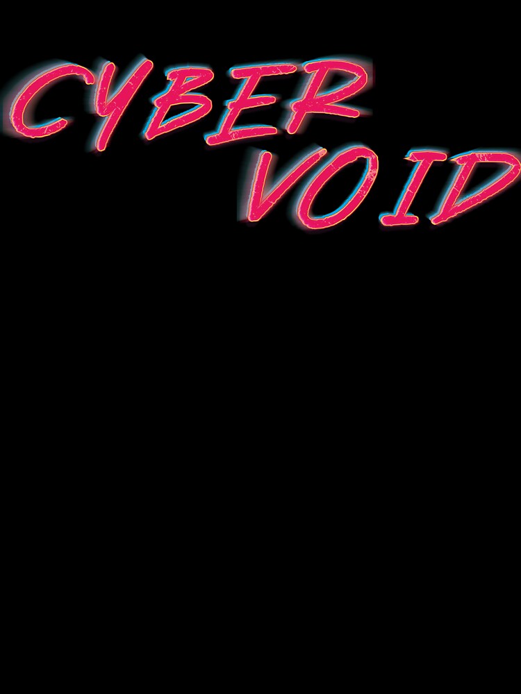 Cyber Void Neon Cyberpunk Typography Design by VALQUIRIAMX