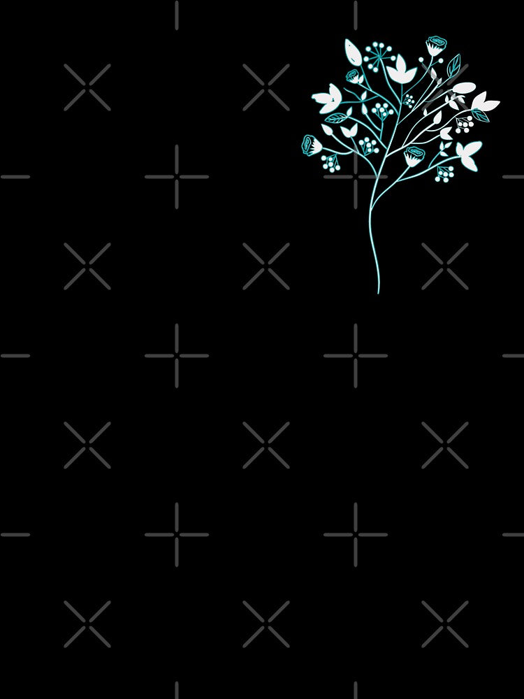 Sketched Tree - Teal by abusygirl