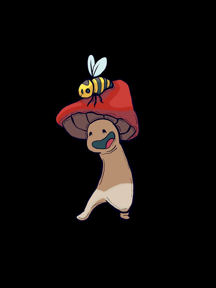Mushroom Boy and Bee by TimSmithBuisset