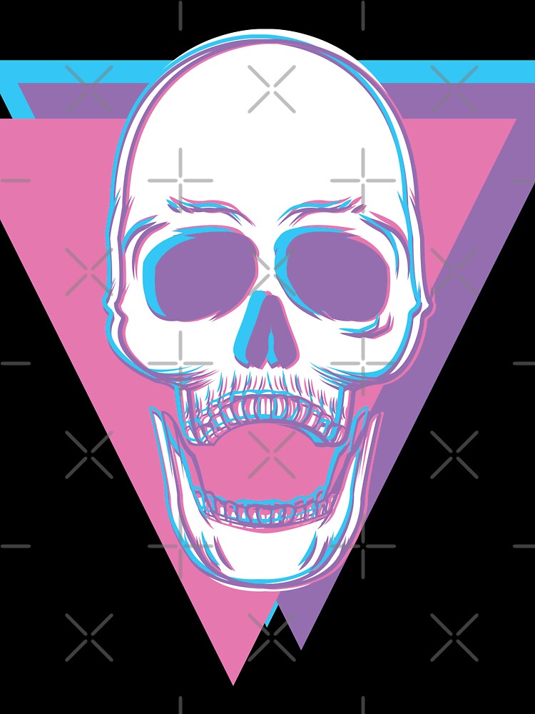 Vaporwave skull by BampiQ