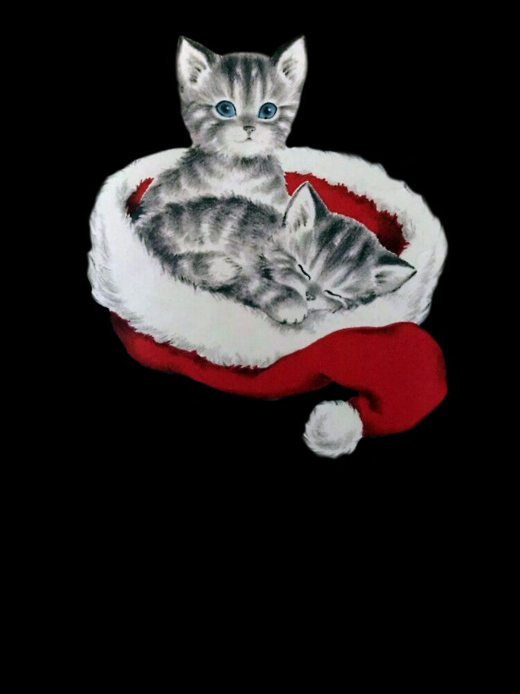 Vintage Christmas Cat by Pixiedrop
