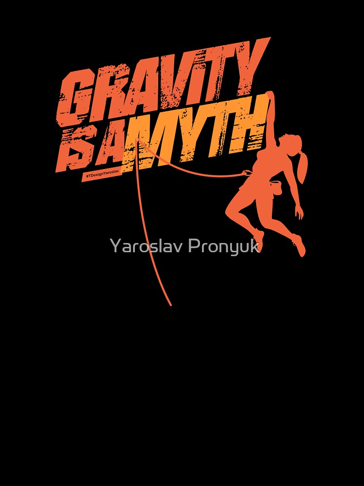 Gravity is a myth (the climbing girl) by Yaroslav Pronyuk