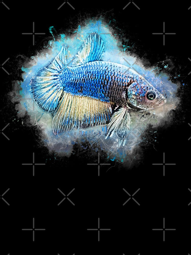 Fighting Fish Dragonscale - Betta splendens by AquariumLutter