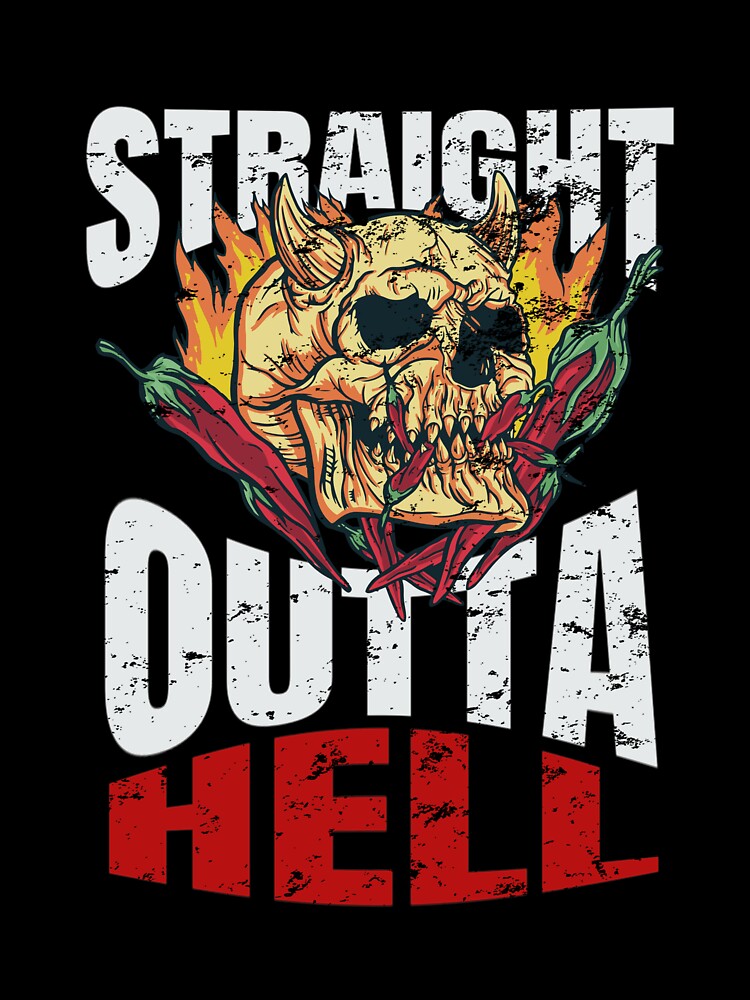 Chili pepperoni skull cool gift for grilling by MeisterEber