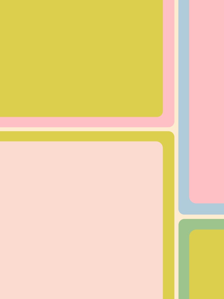 Minimal Geometrics Soft Pink Pastel Pattern by kierkegaard