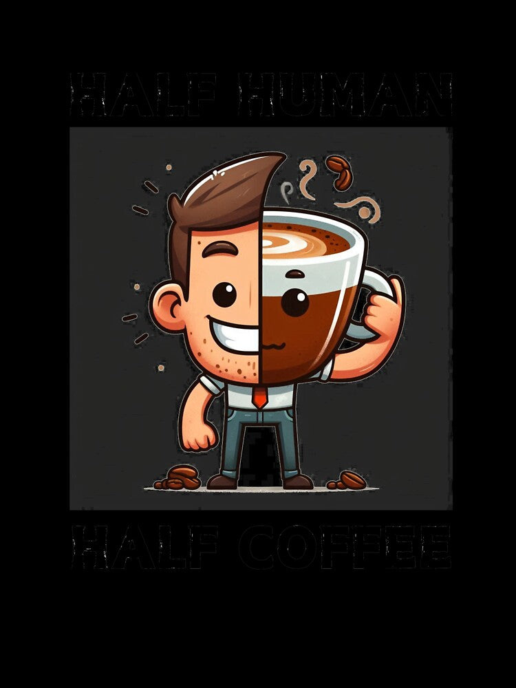 Half human half coffee by NanaCrafted