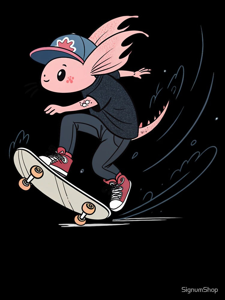 Skater Axolotl by SignumShop