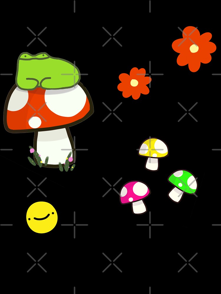 Frog on Mushroom Sticker Pack by Dino-Da-Dragon