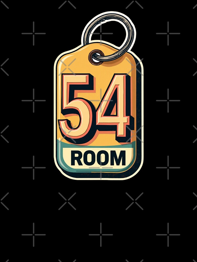 Retro Room 54 Motel Key Tag by Craftifik .