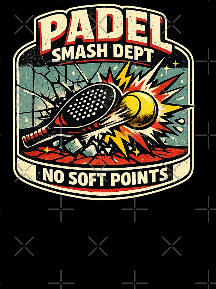 Padel Smash Dept No Soft Points Vintage Padel Design by Concrete Coffee Studio