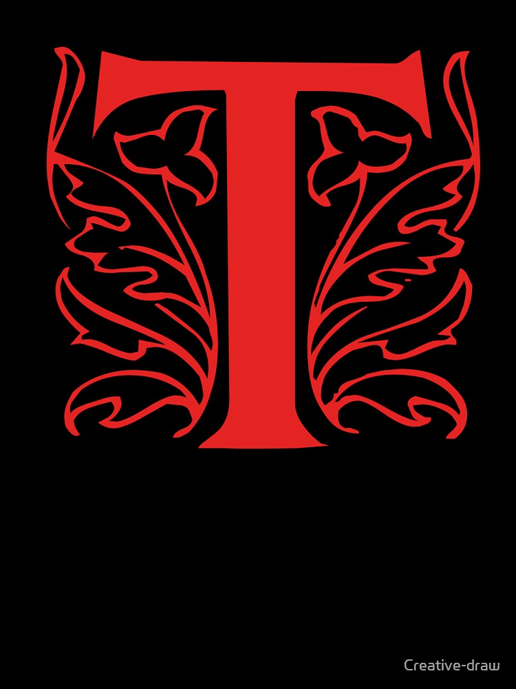 Initial monogram T by Creative-draw