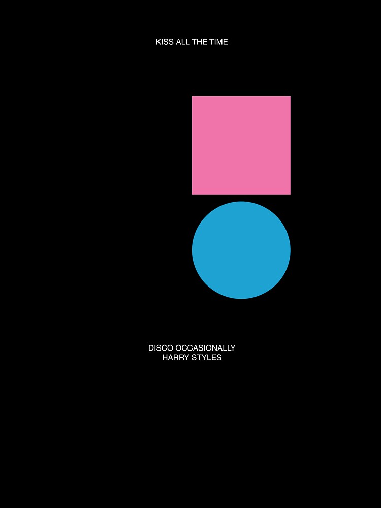 Minimalist design Kiss all the Time. Disco, Occasionally. by Norah Stancik