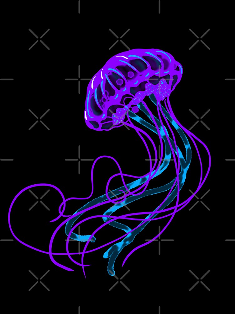 Purple glow jellyfish by RainbowRhino