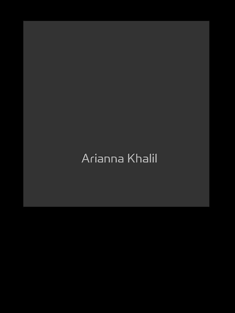 Solid Dark Gray by Arianna Khalil