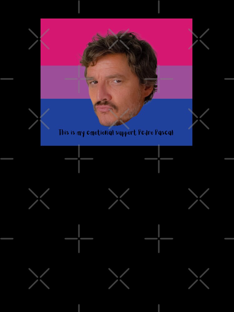 Emotional Support Pedro Pascal – Bisexual Pride Flag Edition by LittleMsMorales