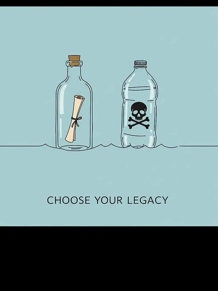 Choose Your Legacy Eco-Friendly Plastic Message by OneMillionSpot