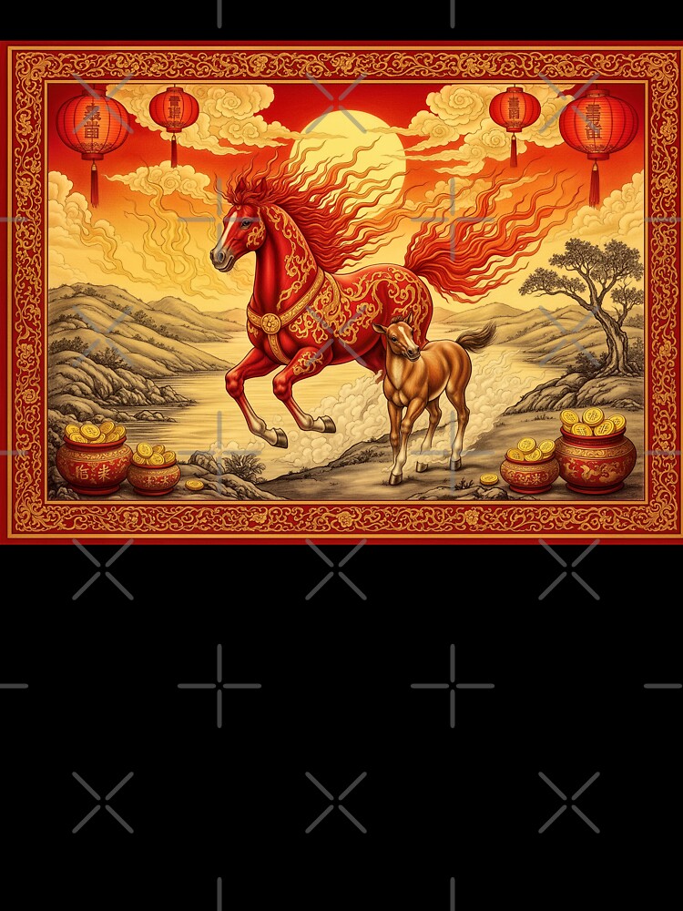 Year of the Fire Horse Baby by aykiradesigns