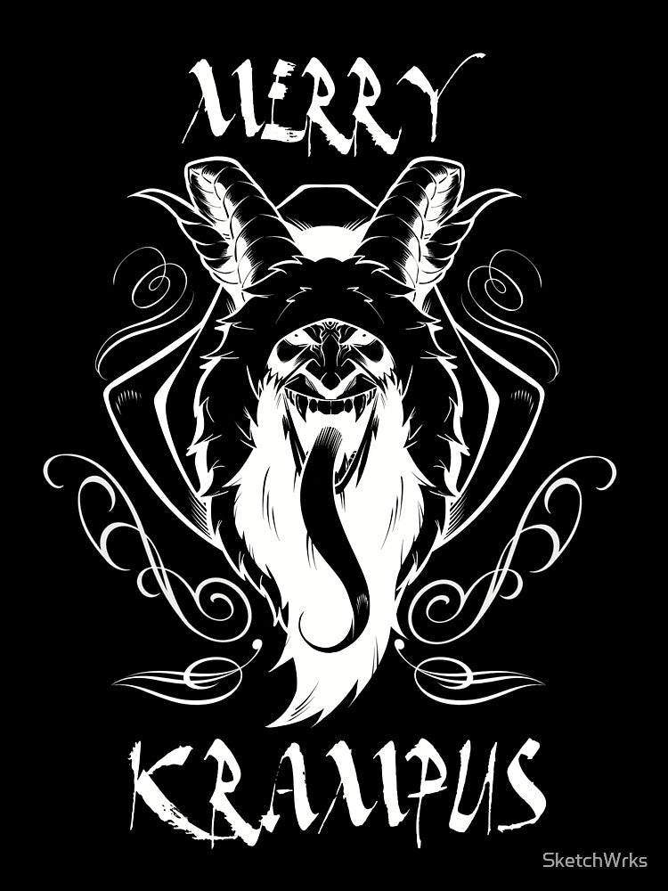 Ah Merrry White Krampus by SketchWrks