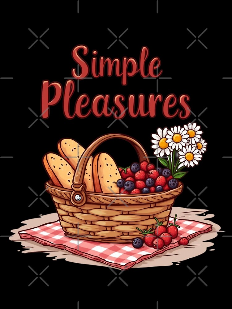 Simple Pleasures Picnic Scene | Cozy Outdoor Leisure Illustration | Slow Living Summer Moment Art by PaintedPixels01