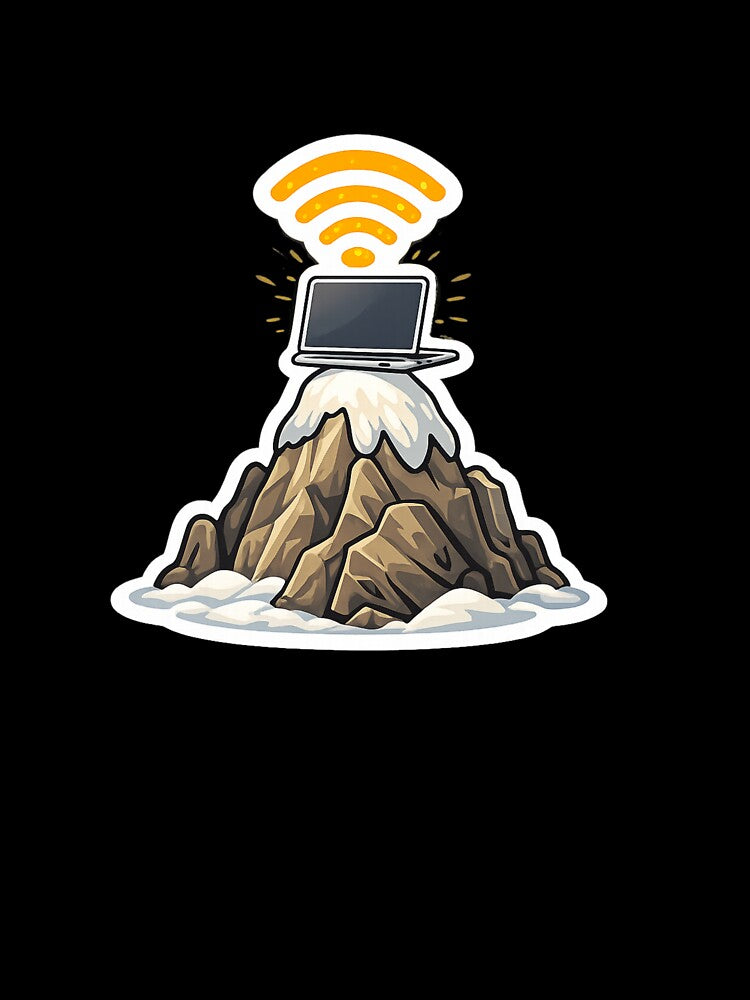 Work From Anywhere Laptop Mountain WiFi Digital Nomad by ZYNORAworld