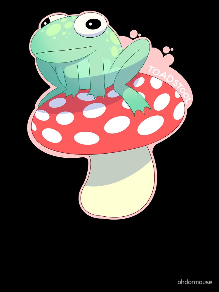 Toadstool Frog on Mushroom by ohdormouse