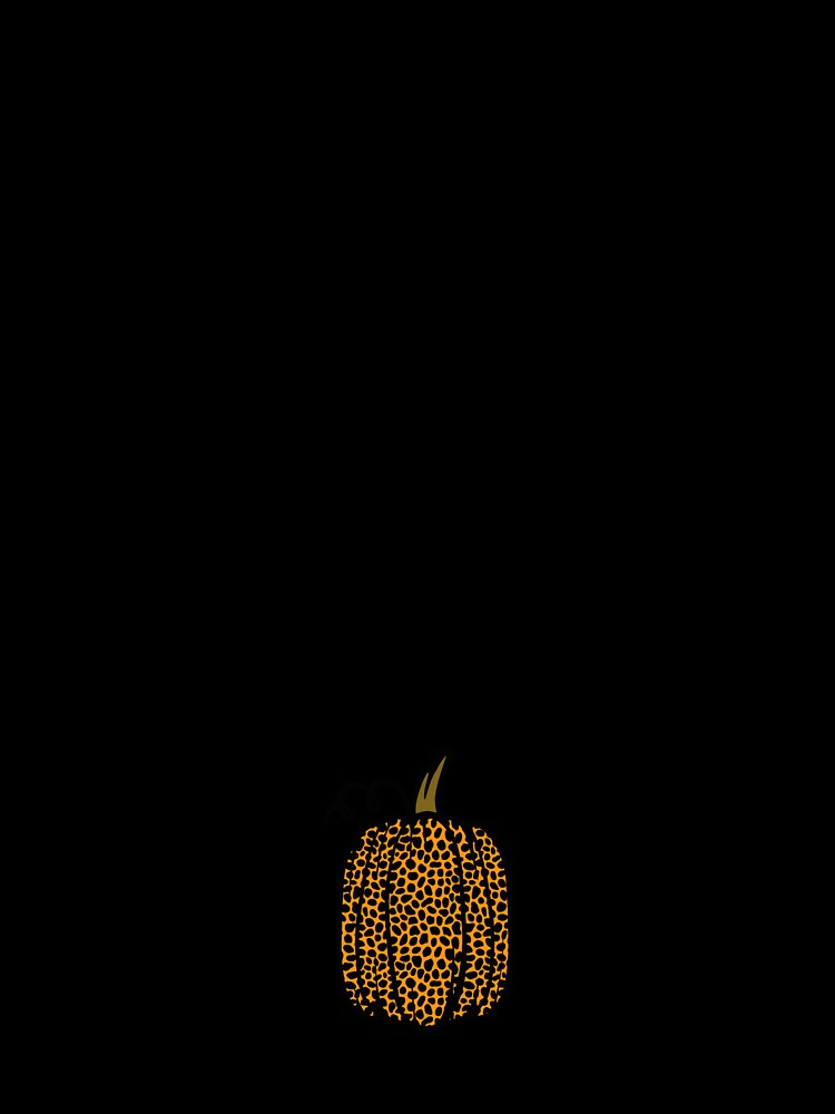 It's Fall with Leopard Print Pumpkin by RunThatApparel