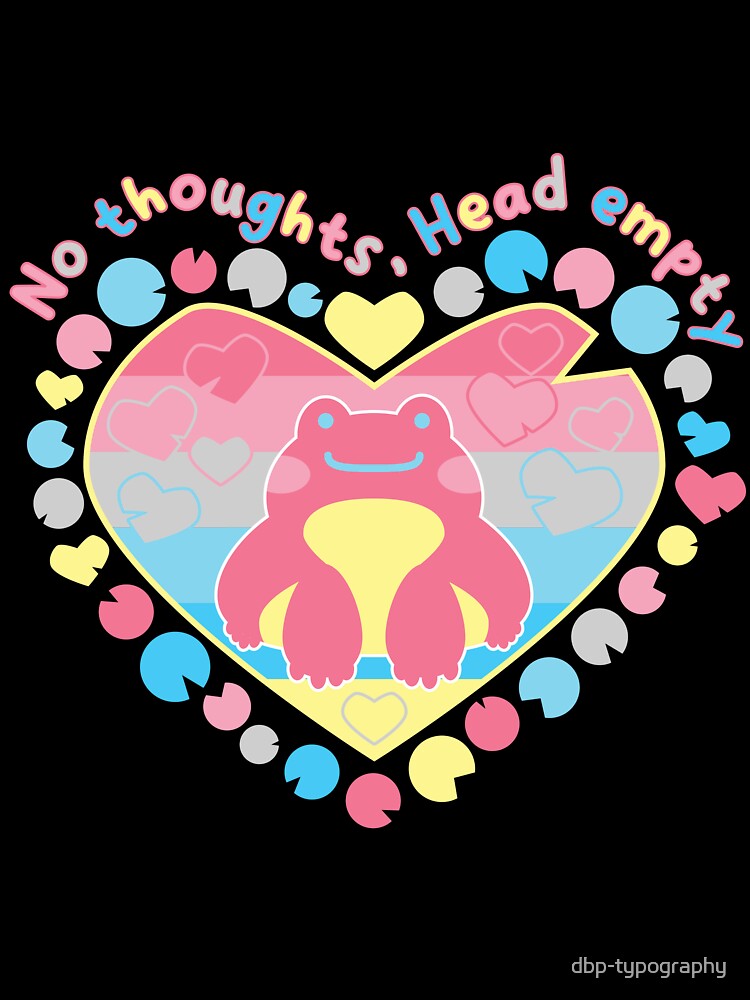 No thoughts, Head empty [genderflux] by deadbeatprince-typography