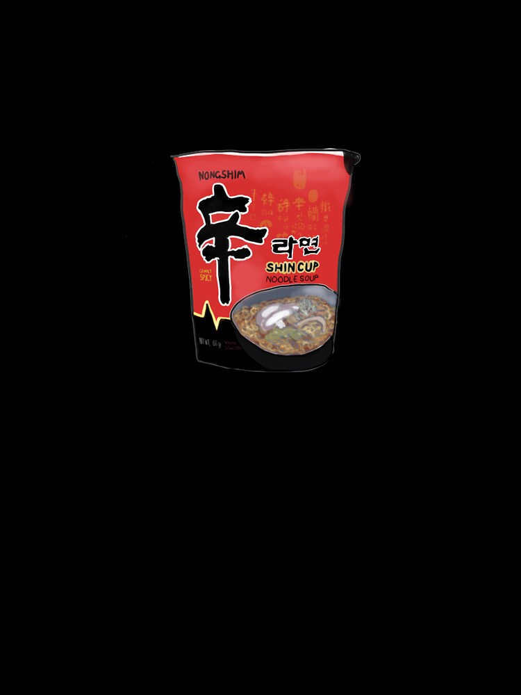 Spicy Shin Ramen Cup – Cute Illustrated Noodle Art by EdithsAttic