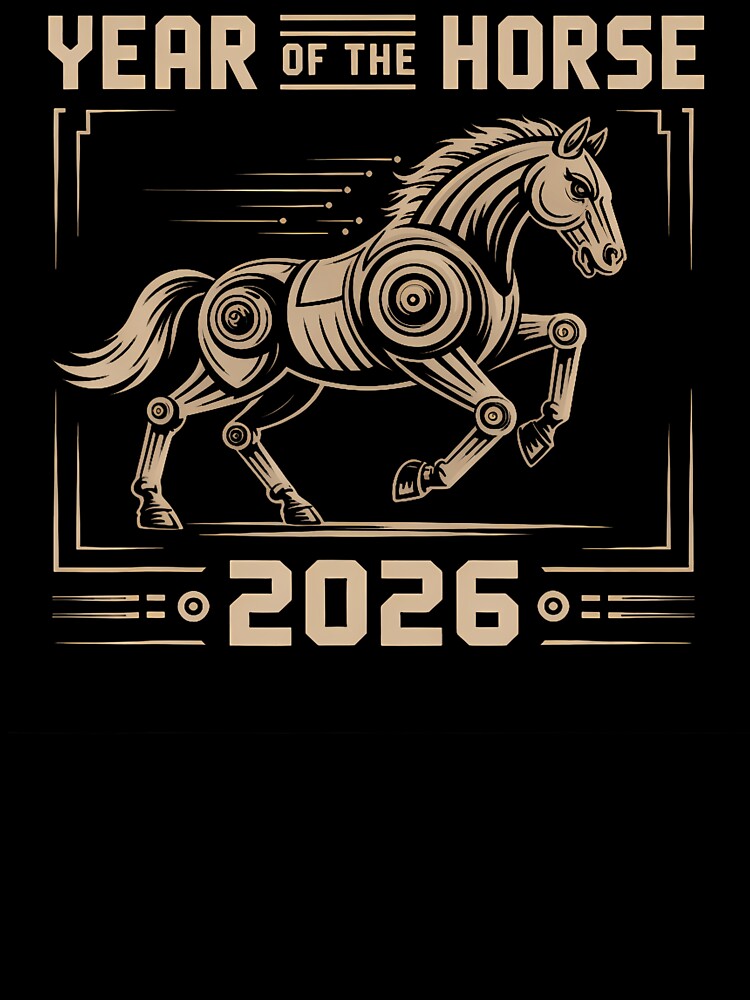 Happy Chinese New Year Of The Horse 2026 Lunar Zodiac by SarahLeanne1