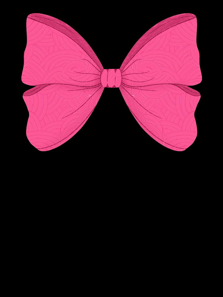 Hot Pink Coquette Bow | Cute Ribbon Aesthetic | Feminine Minimalist Bow Design by Rush2Buy