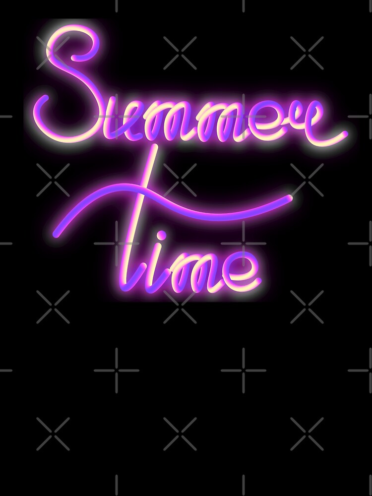 Summertime neon lettering by DaryaGeft