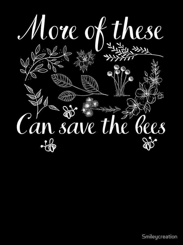 More plants can save the bees by Smileycreation