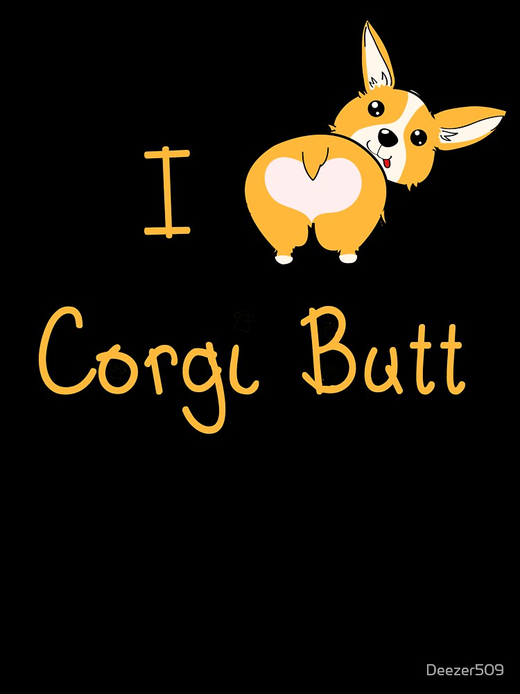 I Heart Corgi Butt by Nu Threads