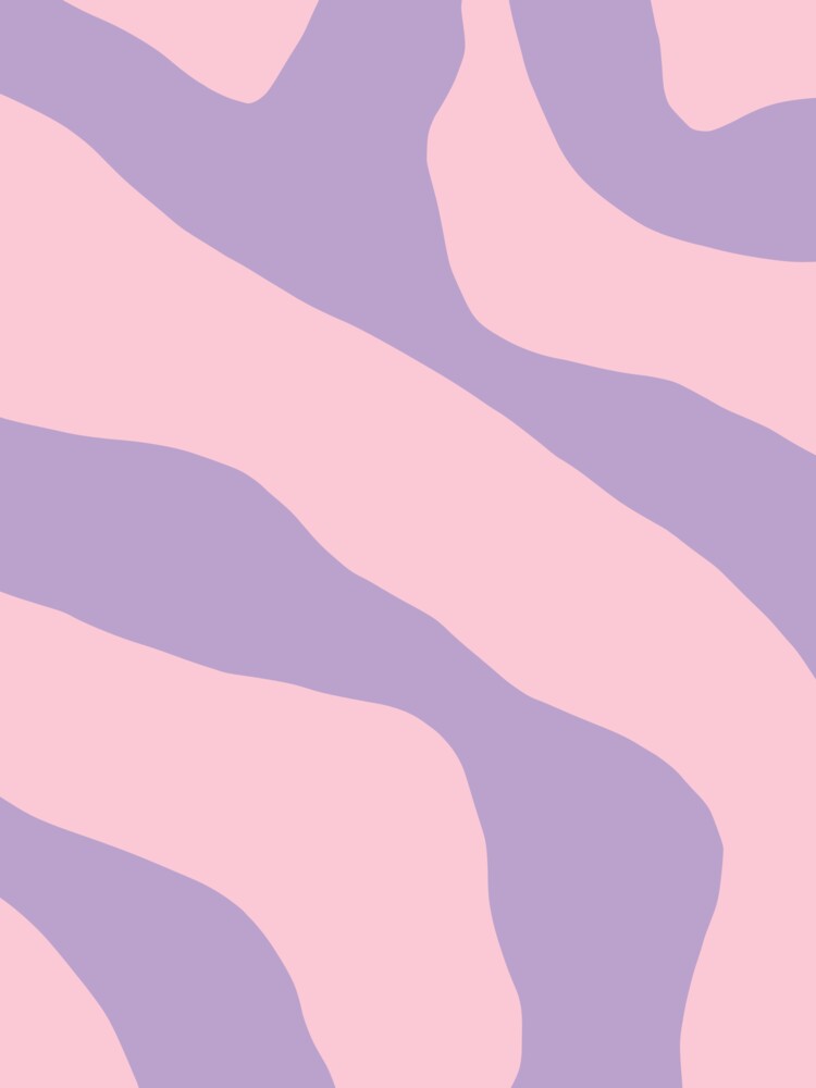 Lavender Pink Pastel Abstract Organic Forms Contemporary Aesthetic Pattern by kierkegaard