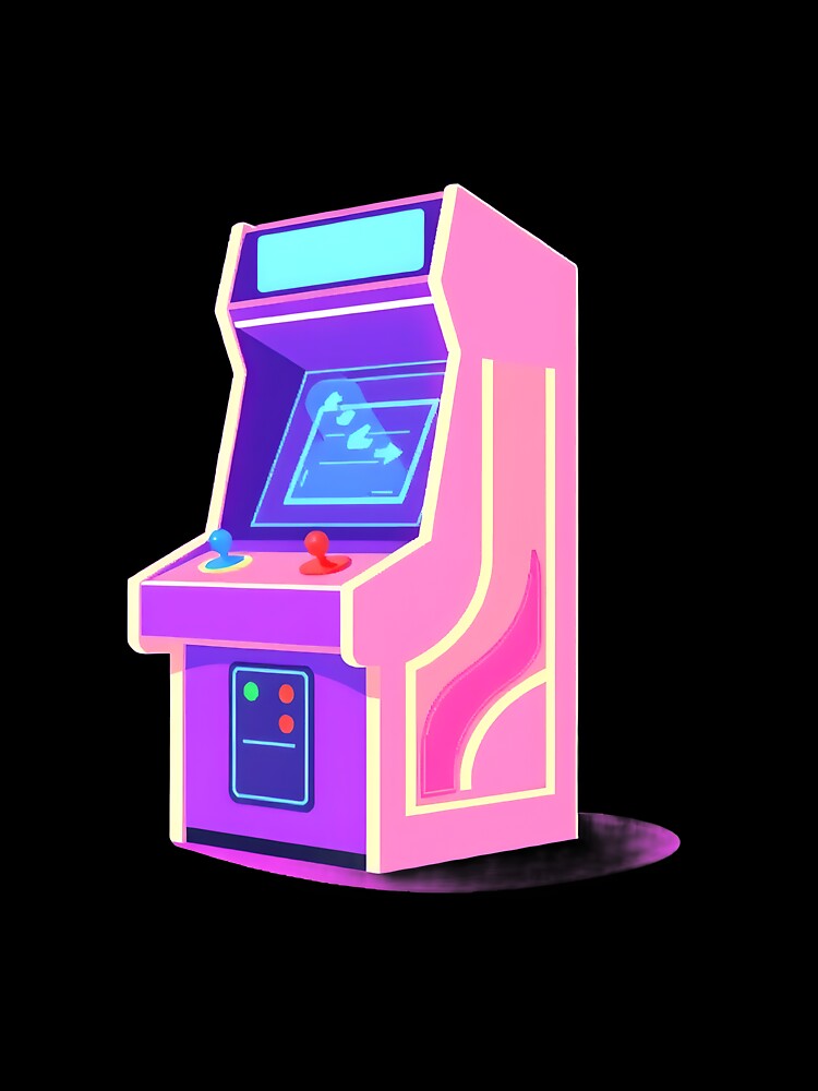 Neon Arcade Machine by SimplyFolio