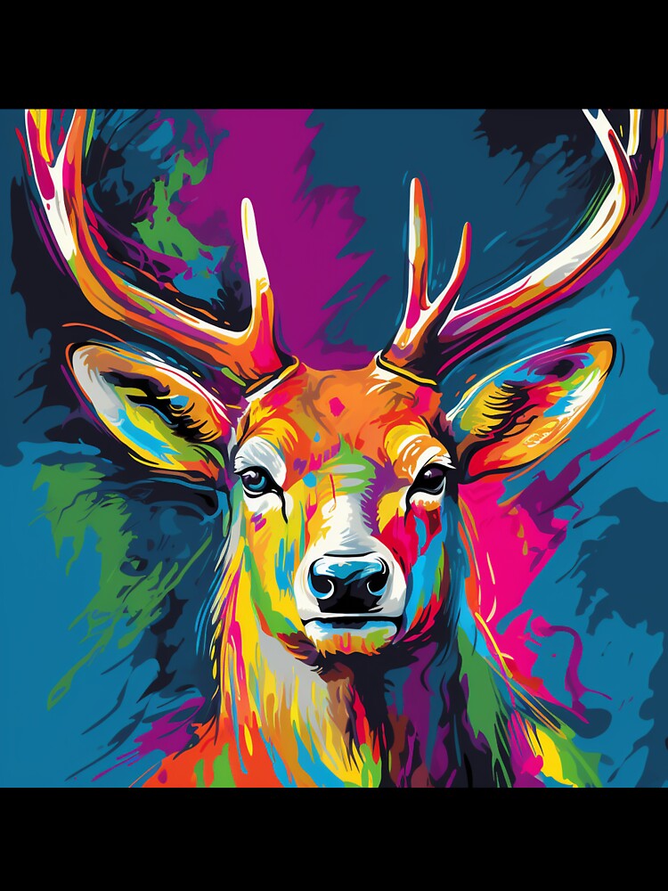 Stag Pop Art 2 by AstroRisq