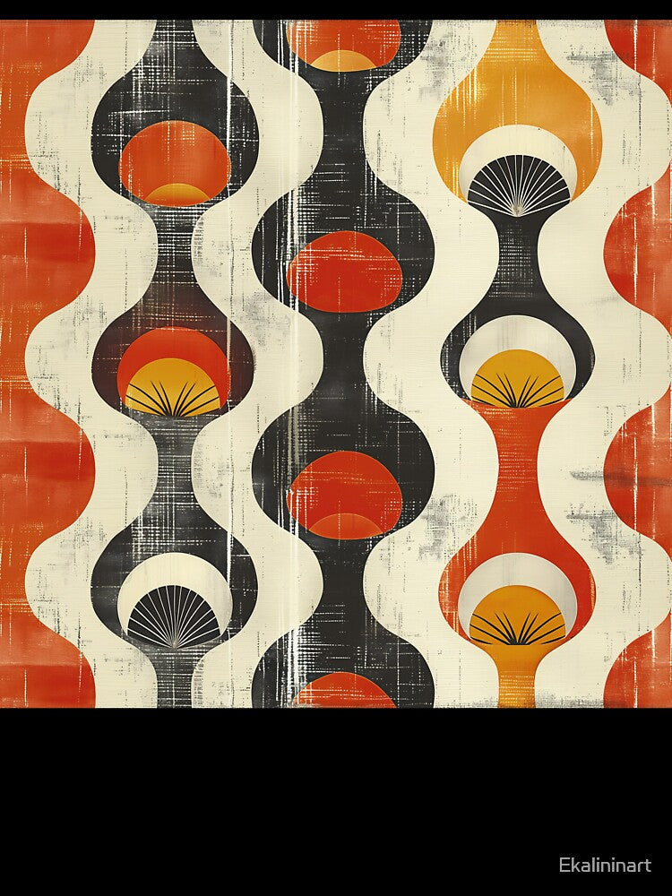 Palm Springs Retro Pattern by Ekalininart