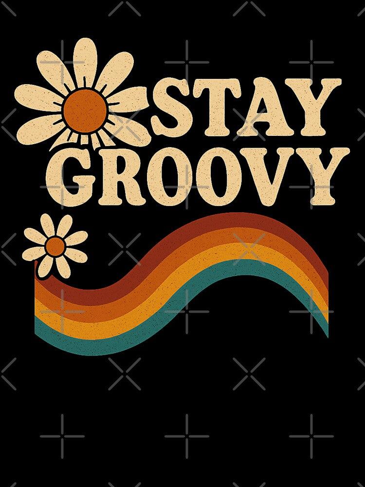 Stay Groovy – Retro Daisy & Rainbow Vibes by Design_Your_Day